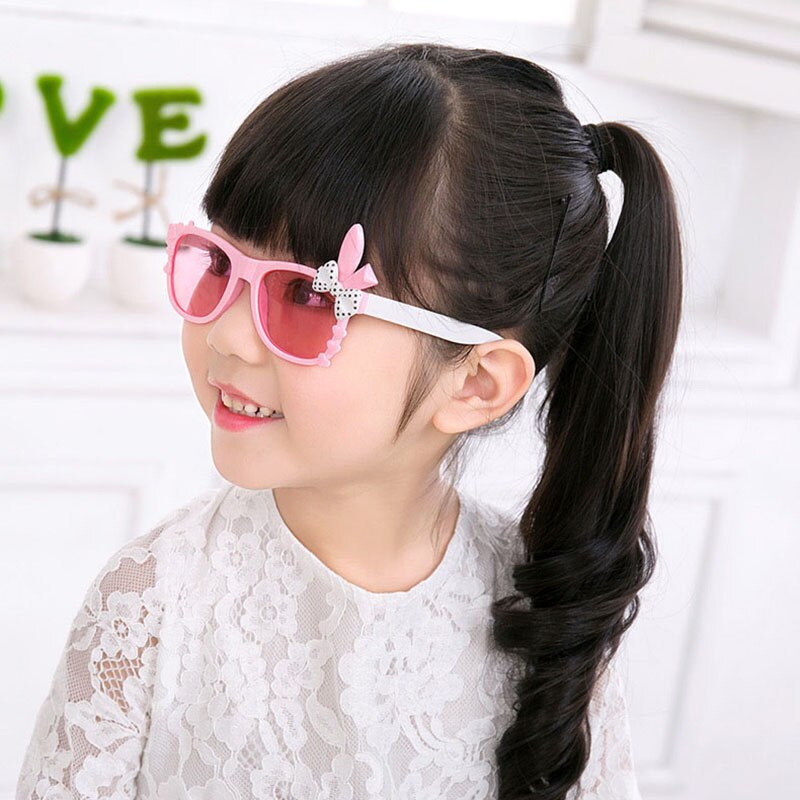 Gafas de sol con orejas de conejo para niños y niñas, anteojos de sol bonitos para niños de 2 a 8 años