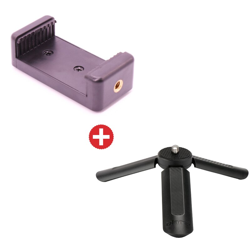 Ulanzi Smartphone Tripod Mount Adapter Telefoon Statief Klem Houder voor iPhone X 7 plus Samsung Meizu Xiaomi Huawei mobiele telefoon: with tripod