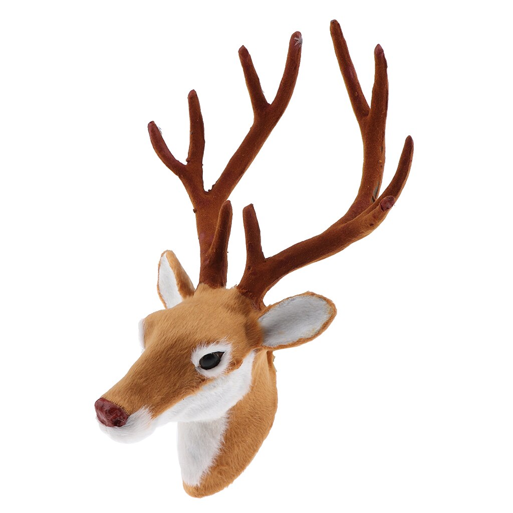 Faux deer head -mallit eläinten pään seinäveistos kodin sisustus piha ja puutarhan sisustus