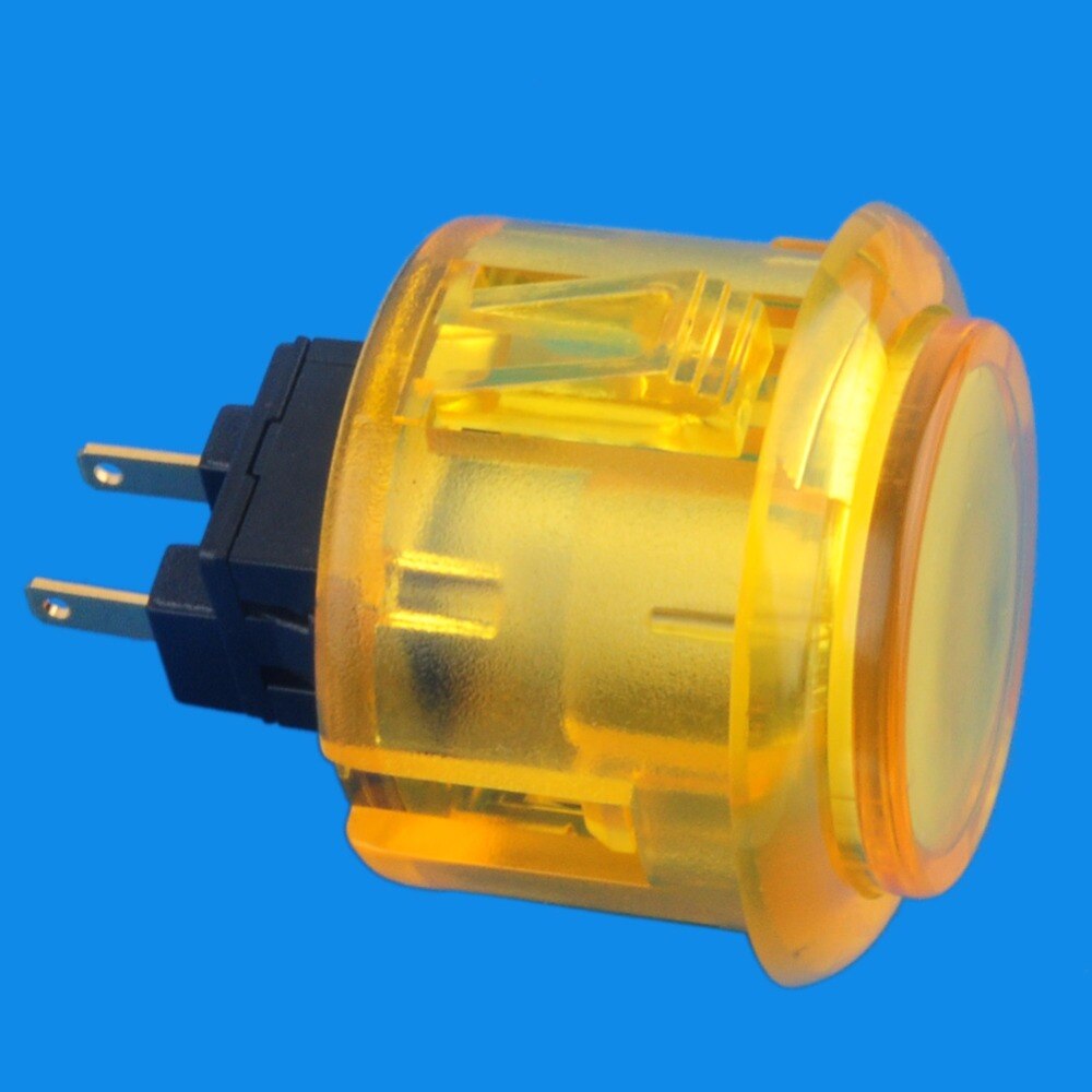 30mm JA Arcade Push Button with Inner Microswitch Switch Replacement for Arcade Joystick Game Player Yellow GA0006Y