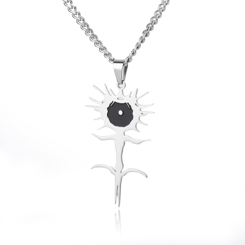 Goth Ghostemane Ketting Rvs Charm Kettingen Voor Vrouwen Zilveren Kleur Ketting Kettingen Sieraden Colgantes Mujer: Default Title