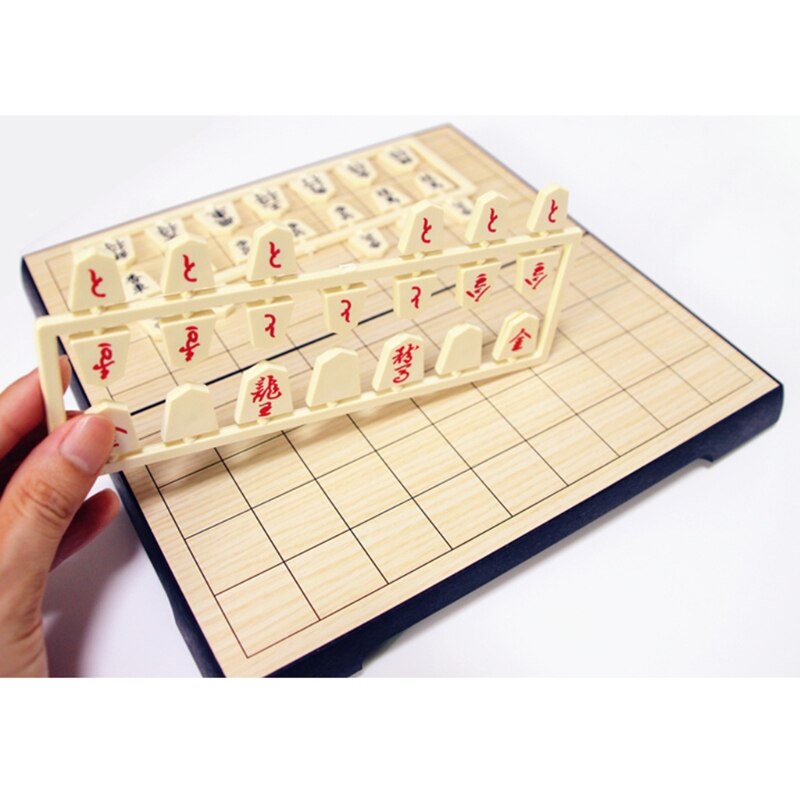 Tablero de juegos de ajedrez japonés plegable magnético, juguete de inteligencia, 25 × 25 × 2cm
