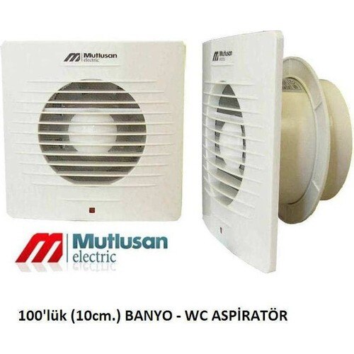 Aspirateur de salle de bain et toilettes (10Cm.) Ventilateur de plafond mural pour cuisine, salle de bain, Garage