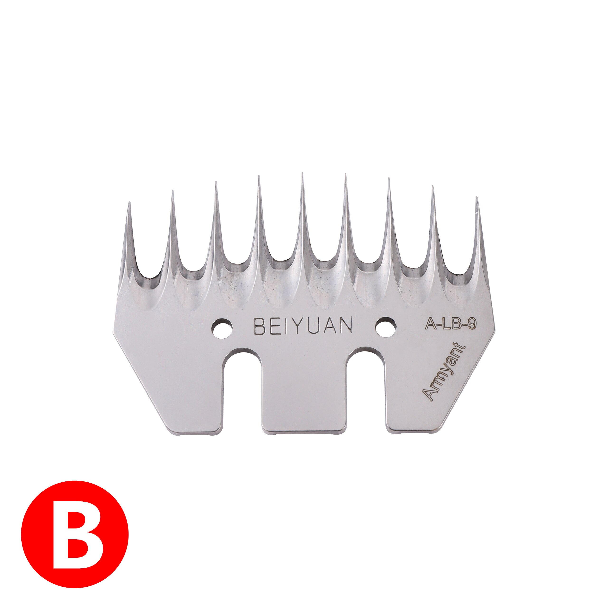 Tijeras de esquilar ovejas y cabras, herramienta alternativa recta para esquilar ovejas, hoja curva de 4/9/13 dientes, 2 piezas: B 2pcs