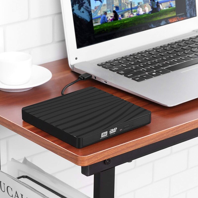 Unidad de CD DVD externa USB 3,0, reproductor de DVD portátil, unidad de CD, quemador para IMAC Laptop Mac, ventana de escritorio