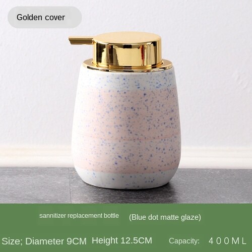 Ceramic Liquid Soap Dispenser Bottle Shower Gel Dispensers Portable Liquid Soap Bottle Lotion Dispensing Bathroom Accessories: G