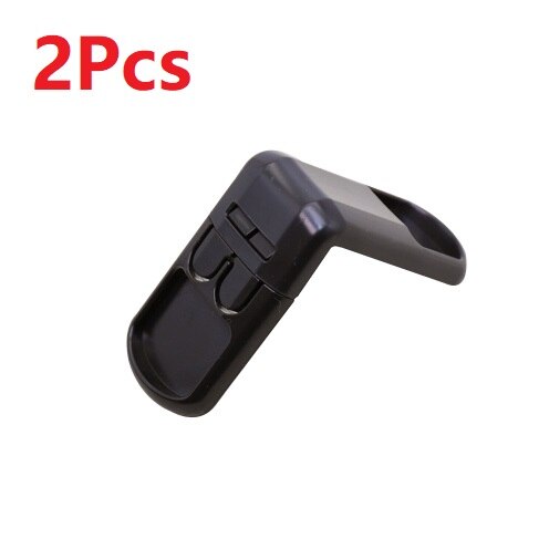 Cerradura de ángulo recto multifuncional para bebé, cierre de doble presión de 90 grados, protección de seguridad para niños, cajón, puerta de armario, esquina de ángulo recto, seguridad: 2Pcs Black