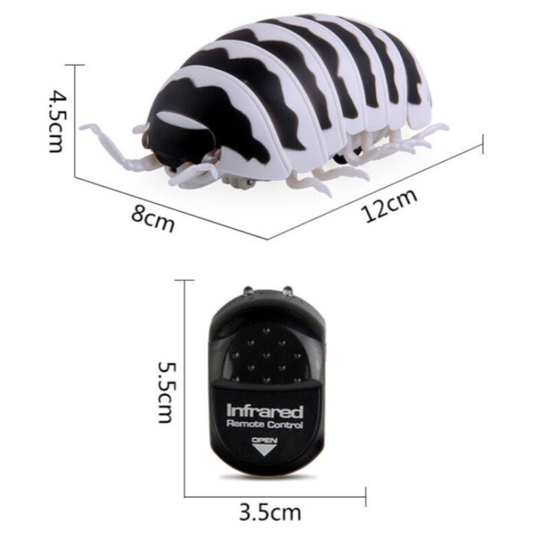 Funny Remote Control Insect Pillbug Plastic Infrar... – Grandado