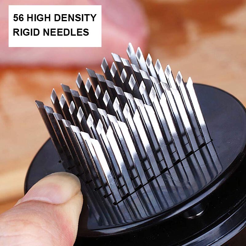 Teenra 56 stuks messen vleesvermalser hamer roestvrij staal vleesvermalser naald voor biefstuk varkensvlees rundvlees vlees & gevogelte gereedschap