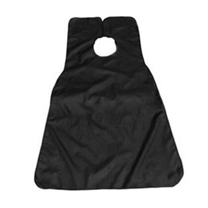 Shaving Cloth Waterproof Beard Hairdressing Apron HaircutShaving Wai Men's Style Apron Transparent Suction Cup Male Shaving: black