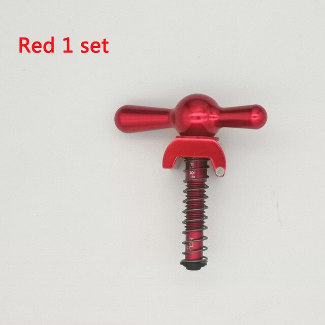 1 paire de plaques de serrage de charnière aceoffix avec aimant + levier de serrage de charnière pour vélo brompton aimant c boucle 31g: Rouge
