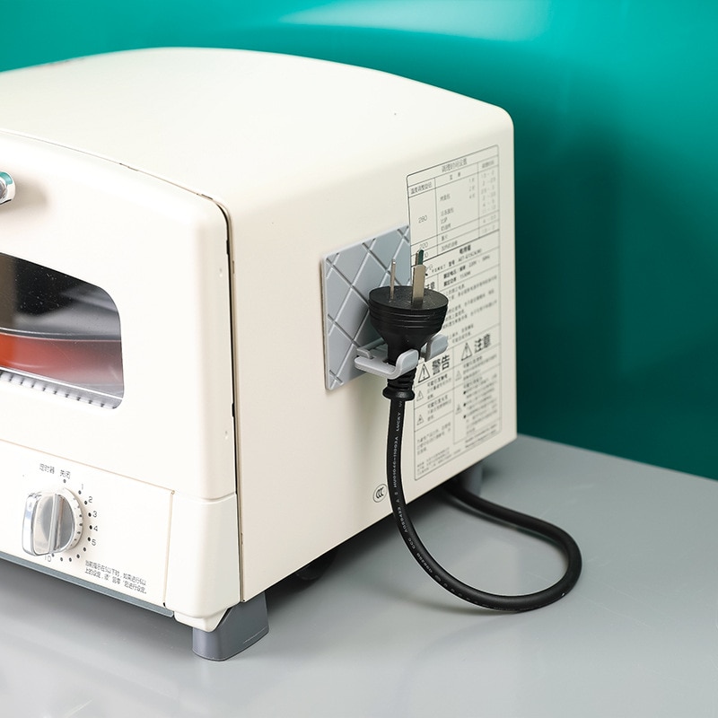 Wall Powerful Plug Holder Folding socket hook kitchen appliance hanging wire plug hook hook socket power cord storage rack