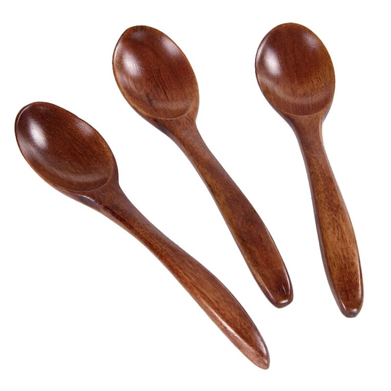 5 EEN Pak Van Kleine Houten Lepel Roeren Anti Tip