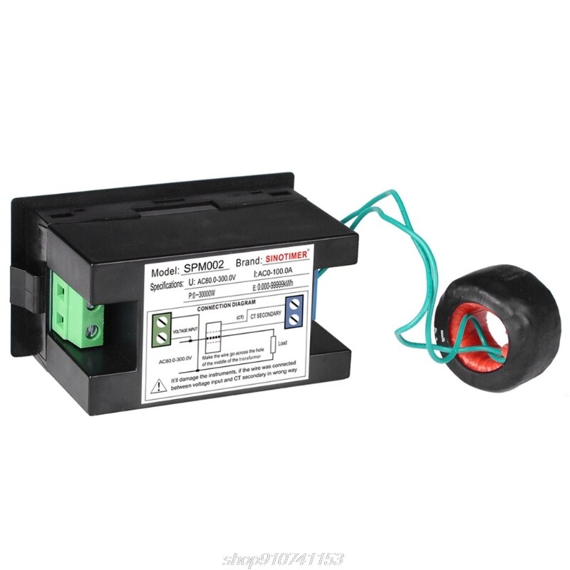 AC80-300V/AC300-450V 100A Lcd Digitale Display Voltmeter Elektrische Energie Meter Ac Voltage Current Meter Ampèremeter D04 20
