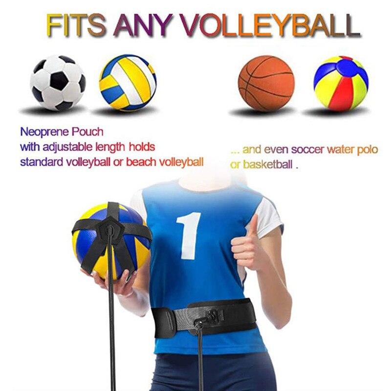 Adjustable Soccer Volleyball Practice Belt Sports Assistance Training Equipment For Serving Tosses Returns Ball Exercise Solo