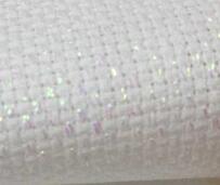 9th tissus de point de croix blancs/noirs/rouges/blanc cassé 50 x 50cm 14 toile aida  (14 ct)  fils: Gris clair