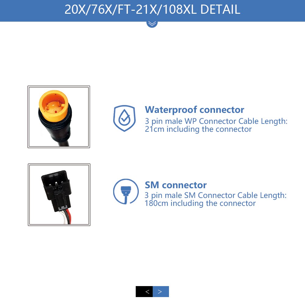 Electric Bicycle Thumb Throttle Lef/Right Side 24V-72V e-Bike Whole Throttle Half Twist Throttle Handle For Ebike Conversion Kit