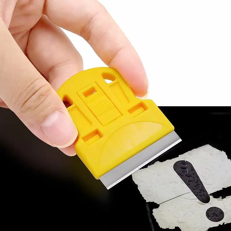 11/1pcsScraper, Scraping Off Stickers, Paint and Old Glue, Glass and Car Window Film Adhesive Remover Mini Shovel with Blade