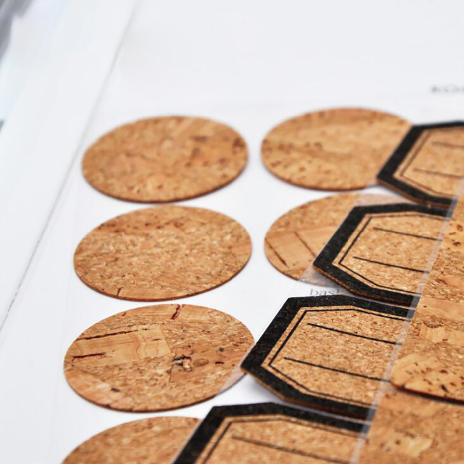 Wooden Craft Label Stickers Bottle Jar Organizer Sticker Self Adhesive Pack Labels Dispenser Oil Bottle Writable Sticker