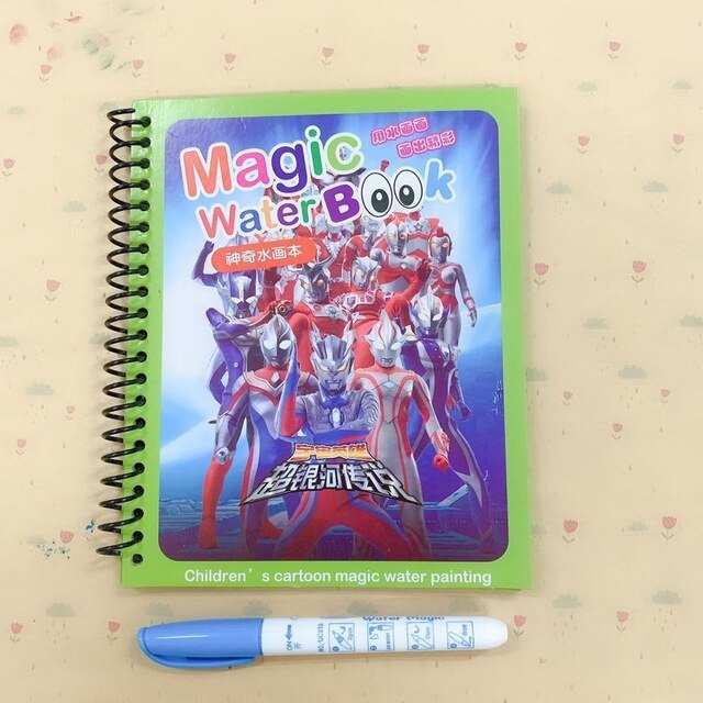 Magic Drawing Toy set Water Coloring Book Girl toys Drawing Board Reusable Magical Water Montessori Book for Kid Products: 5