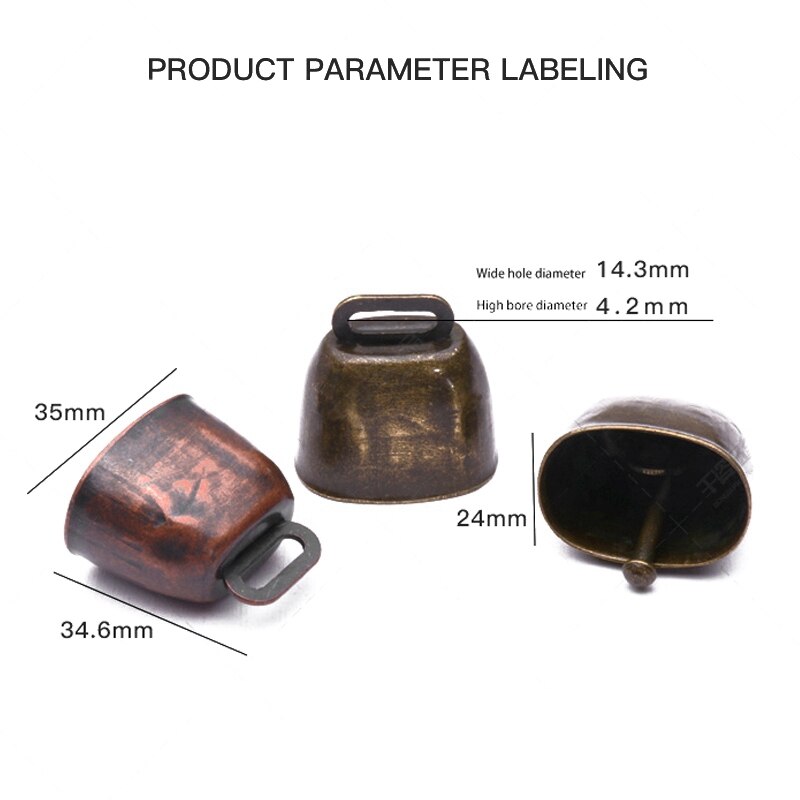 Sheep Cattle Decorations Accessories Livestock Durable Super Loud Anti Lost Copper Bell Farm Cow Horse Animal Grazing Dog