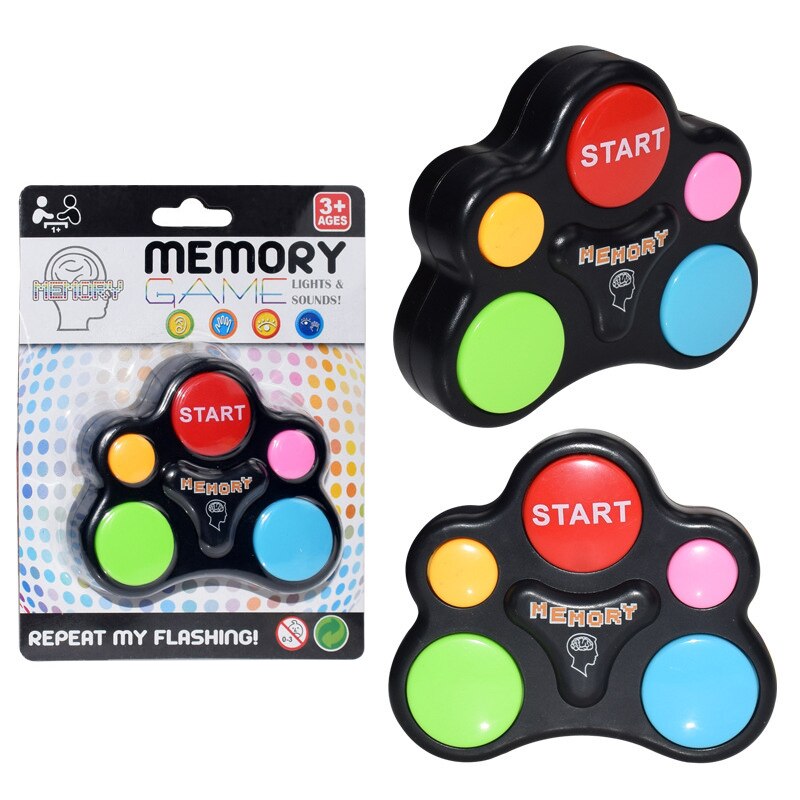 Children'S Educational Memory Game Machine LED Light And Sound Multi-Person Interactive Toy Training Hand-Brain Coordination: C