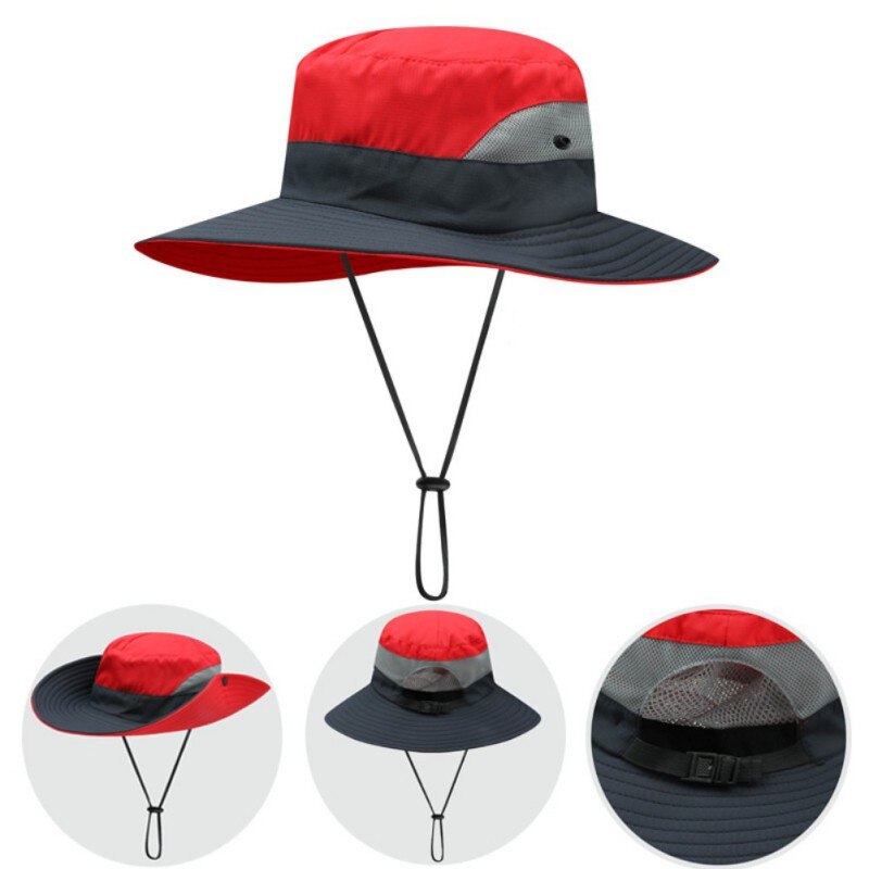 Paardenstaart Zonnehoed Vrouwen \ 'S Outdoor Uv-bescherming Opvouwbare Mesh Brede Rand Strand Vissen Cap