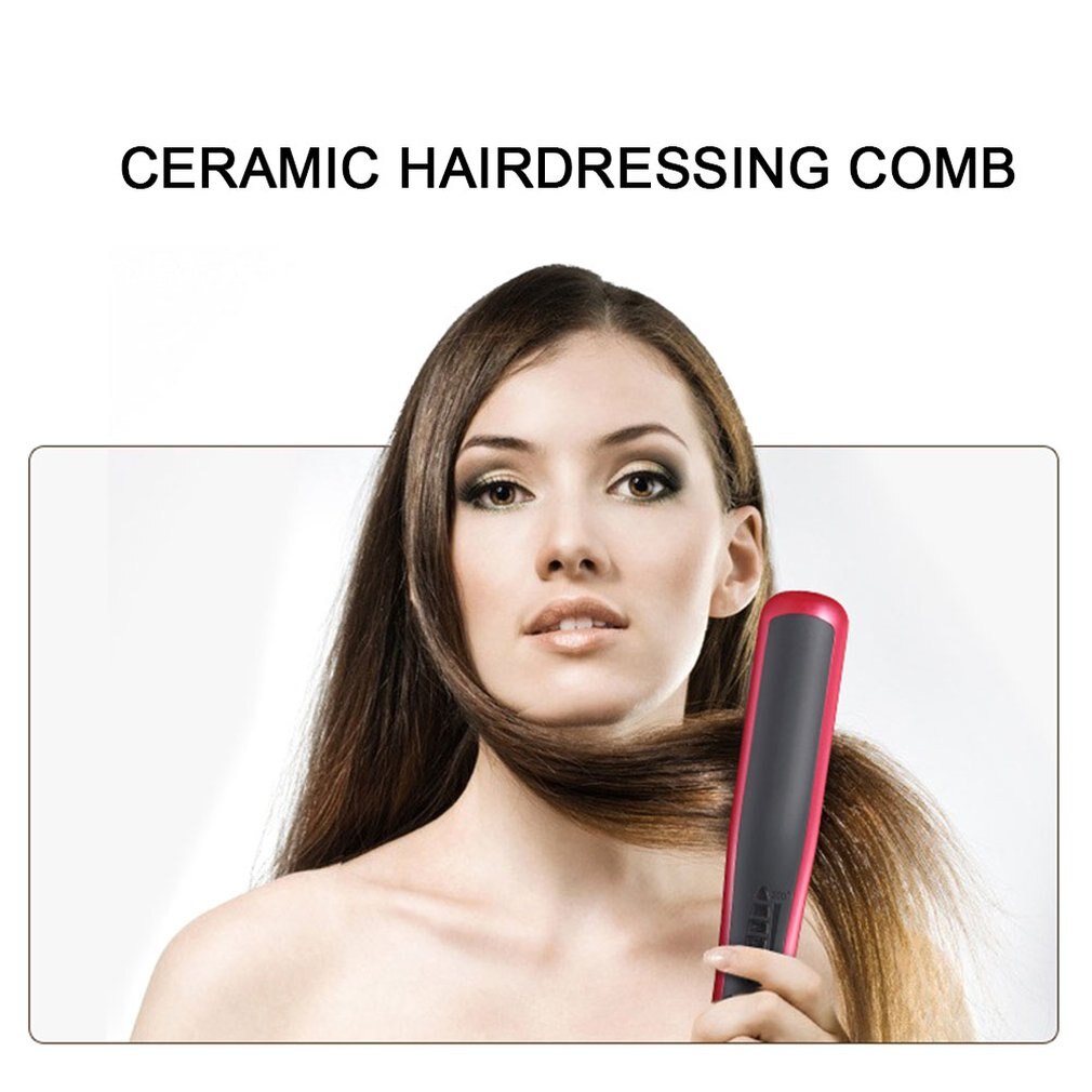 Straight Hair Straight Hair Straightener Dual-Use Does Not Hurt Straight Pull Plywood Comb Ceramic Hairdressing Tools