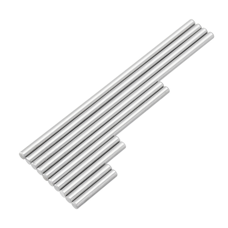Juego de pines eyectores de acero, 10 Uds., 5,3mm, alta dureza, especificaciones completas