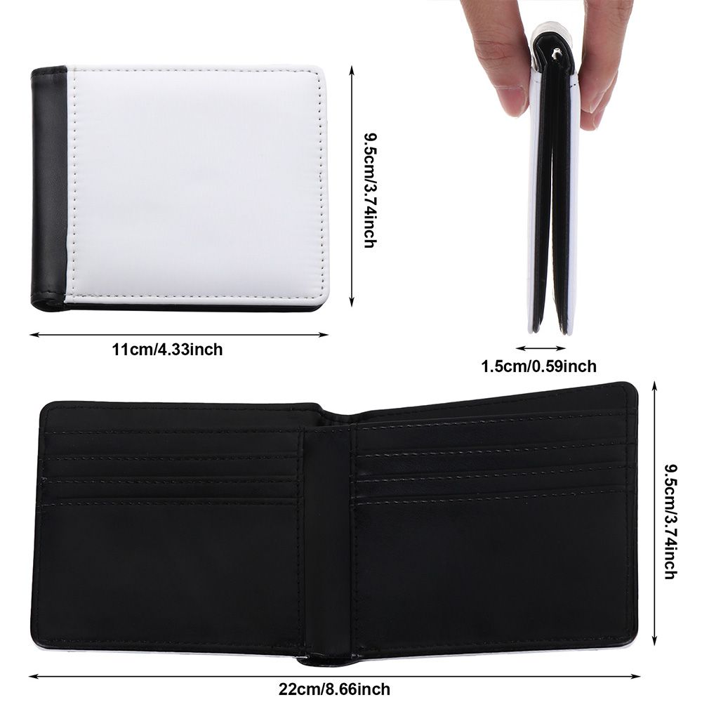 Sublimatie Warmte Overdracht Portemonnee Pu Portemonnee Voor Vrouwen Mannen Diy Multi-Kaart Houder Portemonnee Voor Werk Reizen Afdrukken Blanco Portemonnee