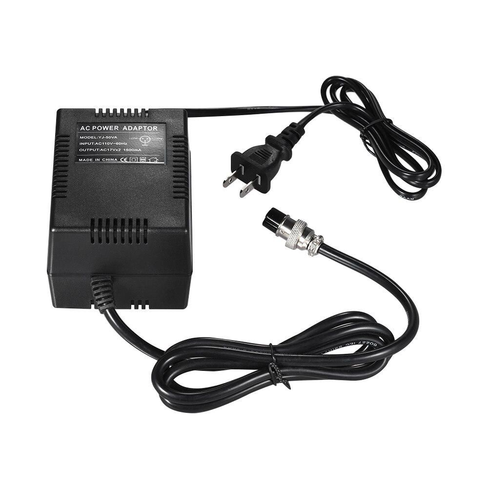 Mixing Console Mixer Power Supply AC Adapter 18V 1600mA 60W 3-Pin Connector 220V Input for 10-Channel or above Mixing Consoles: US Plug