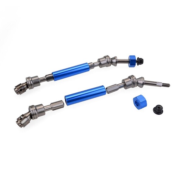 CVD Steel Front & Rear Drive Shaft Assembly Heavy Duty for 1/10 Traxxas Slash 4X4 Stampede VXL 2WD 6851R 6851X 6852R 6852X,Blue