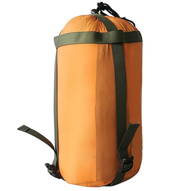 Saco para dormir al aire libre, saco de compresión, ropa, artículos diversos, bolsa de almacenamiento con cordón, equipo de Camping (no incluye bolsa de dormir): Naranja