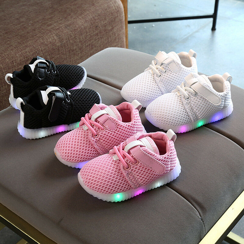 Mode LED Baby Jongens Meisje Schoenen Kids Light Up Lichtgevende Trainers Sport Sneakers