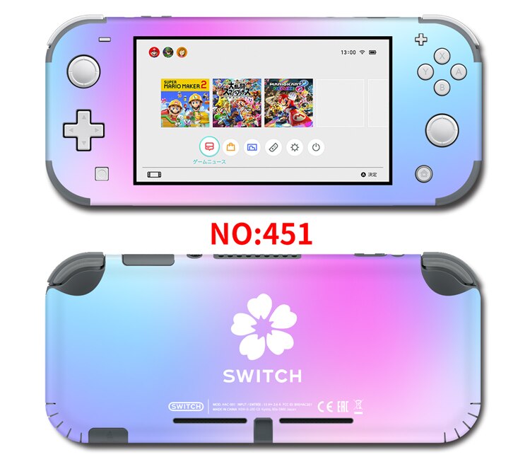 Vinile Adesivi Protezione Della Pelle Dello Schermo per Nintendo Interruttore lite Console di Colore Puro Viola Pelli: 451 skins