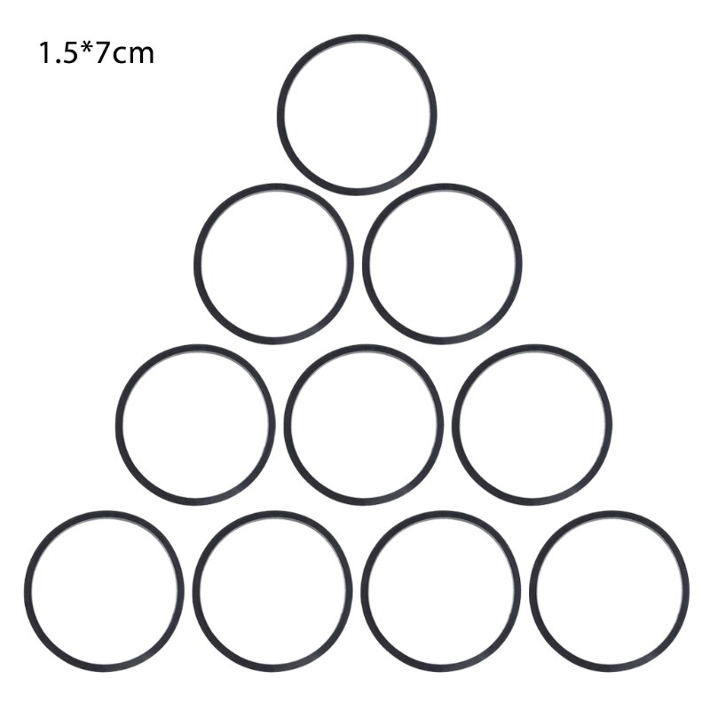 Napęd płaskie pasy gumowa kaseta magnetofonowa DVD gramofon pasek pasek kaseta magnetofonowa wymiana 1.5mm 10 sztuk: H