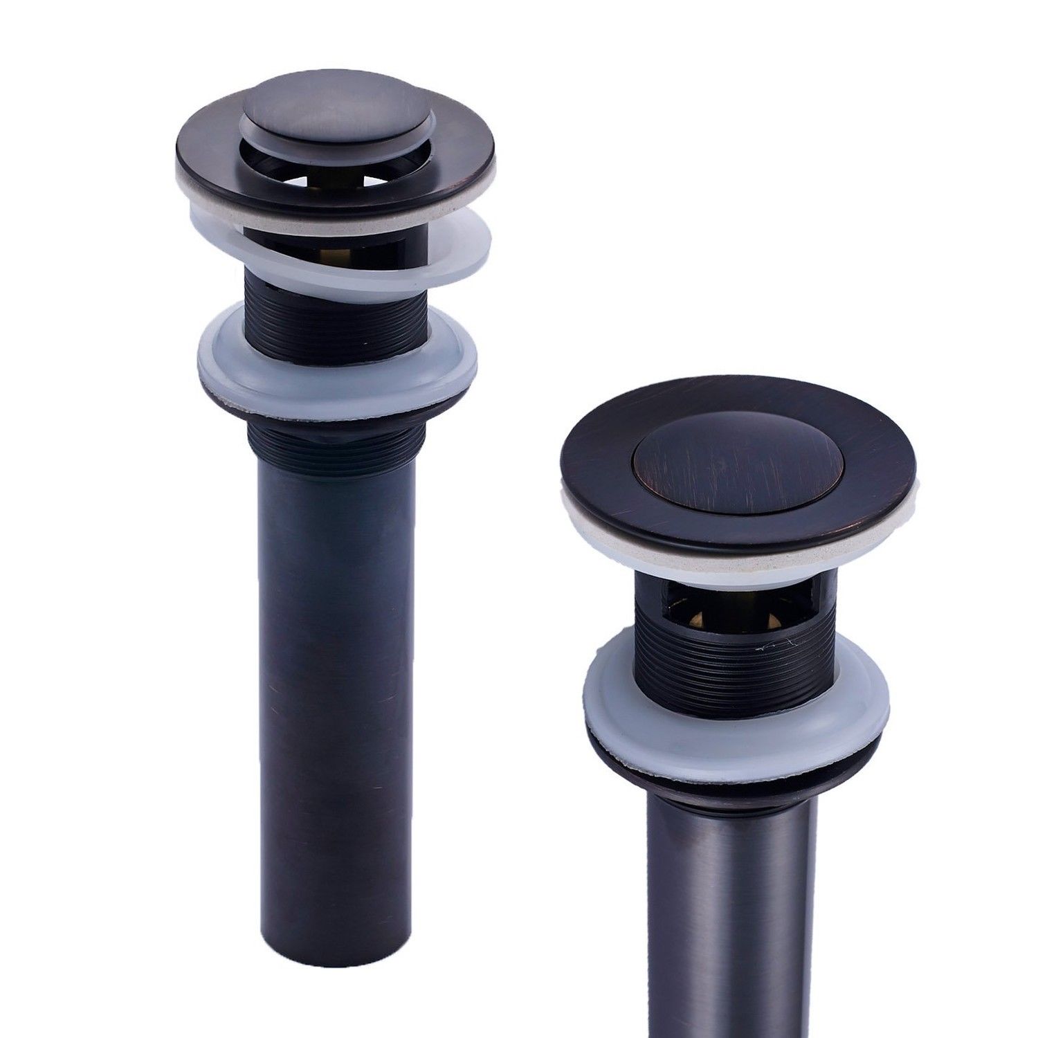 Bathroom Lavatory Oil Rubbed Bronze Basin Sink Drain Pop Up Grate Waste Drainer Waterlet Drains With Overflow Hole zsd018