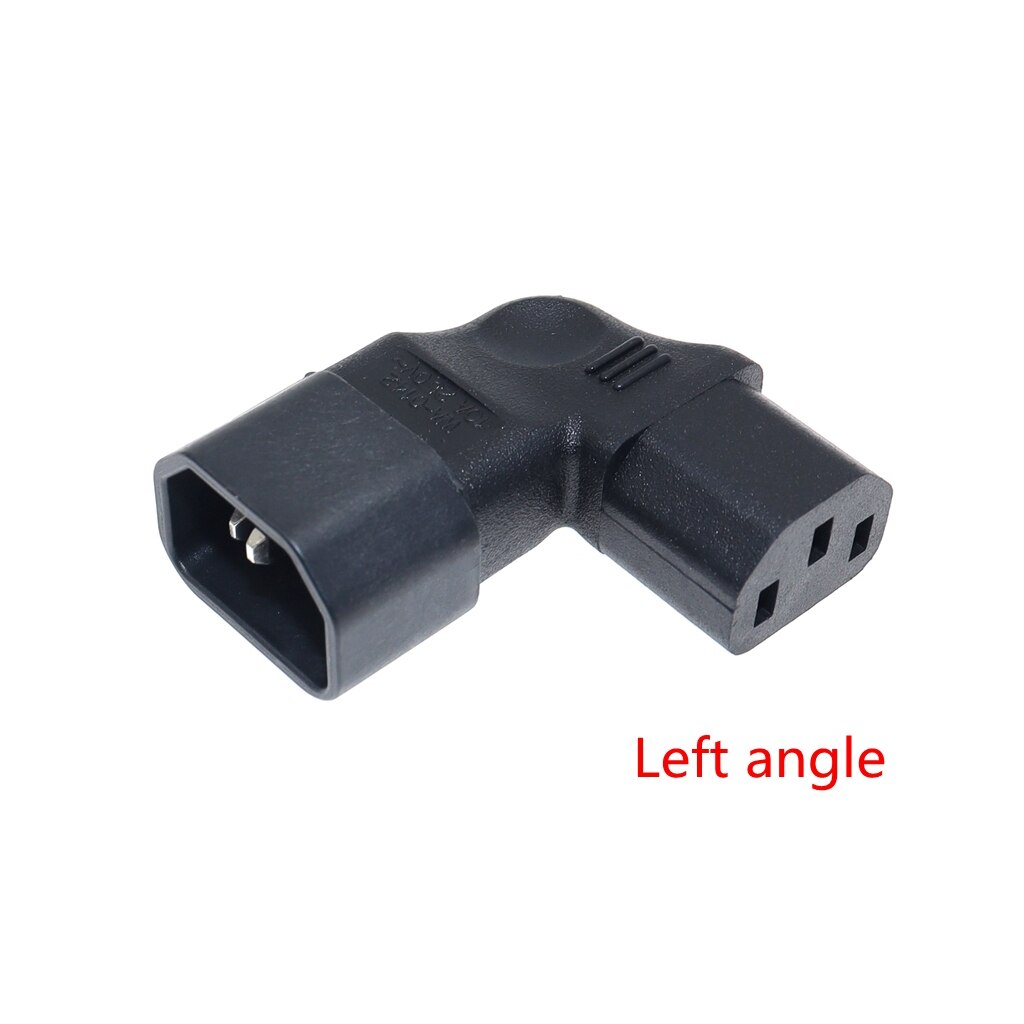 IEC60320 C13 Angle Converter Angle Extension Cable C13 to C14 PDU Up Down Right Angle Power Cables Male to Female AC Power Cord: Gold