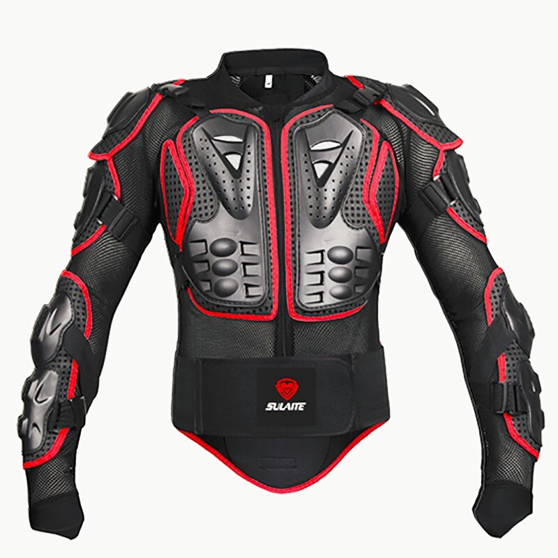 Black/RED Motorcycles Armor Protection Motocross Clothing Jacket Protector Moto Cross Back Armor Protector Motorcycle Jackets