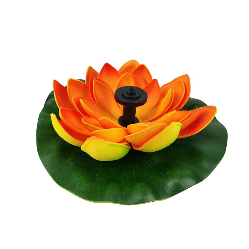Solar Lotus Fountain Lotus Flower Fountain Water Pump patio paisaje colores jardín fuente estanque Solar