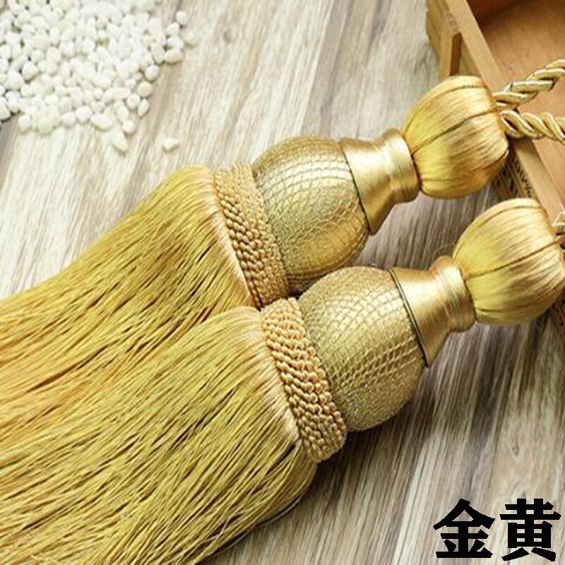 2 Stuks Paar Gordijn Accessoire Opknoping Riem Bal Gordijn Kwastje Tieback Gordijn Accessoires Decoratie Retail CP063a * Hs: Glod