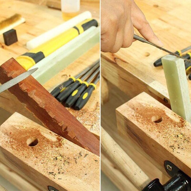 ¡Oferta! Set de limas de 6 uds de SpokeShave ajustables de 10 pulgadas, Lima de mano, raspa, herramienta de mano de trabajo de madera para artesanía de madera, trabajo de madera