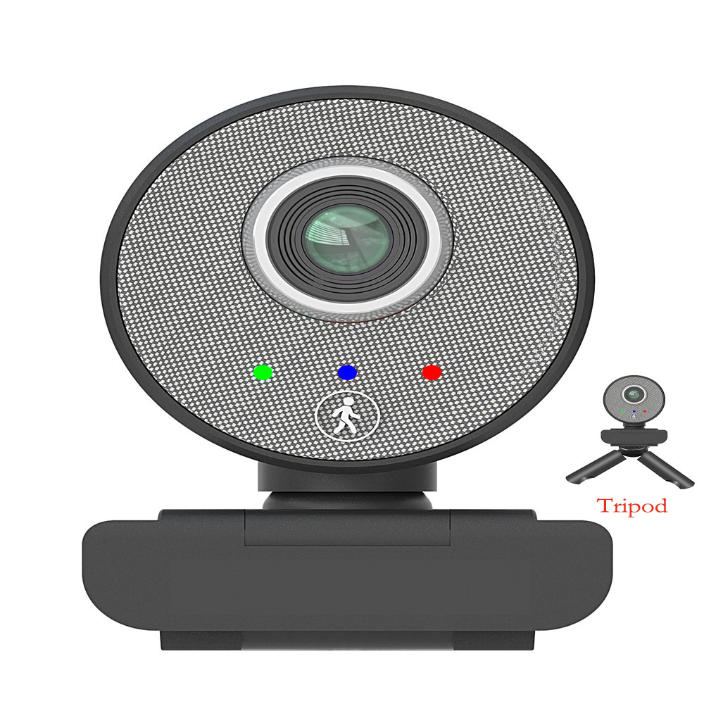 Auto-foco completo da webcam de usb de rastreamento automático humanóide de ia com microfone para computador portátil 1080p webcam para o jogo online da conferência do estudo