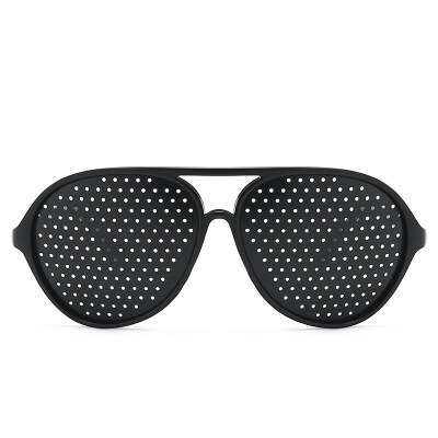 Sort synsforbedring pleje træningsbriller træning cykling briller pin lille hul solbrille campingbriller: C