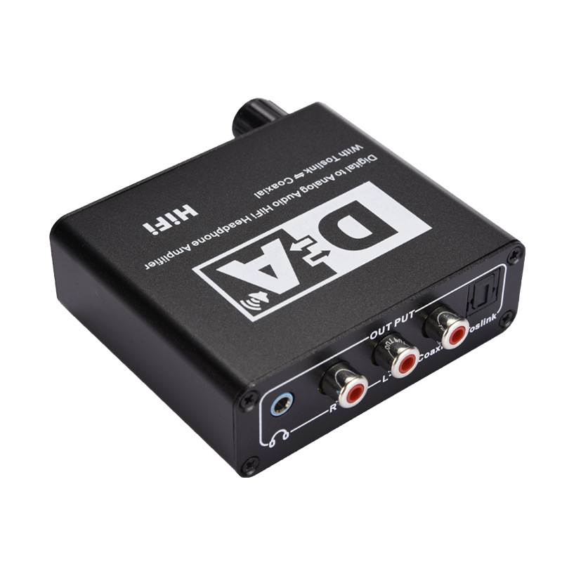 Hifi Dac Amp Digitale Audio Analoog Converter Rca 3.5 Mm Hoofdtelefoon Versterker Toslink Optische Coaxiale Uitgang Draagbare Dac 24bit: Default Title