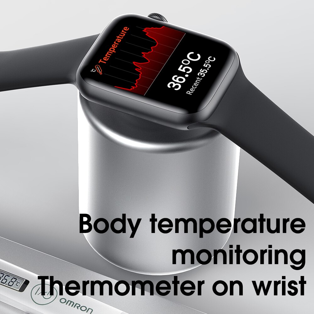 Iwo  w46 smart se 44mm trådløs frakt  ip68 vanntett sport smartwatch Fitness sporer