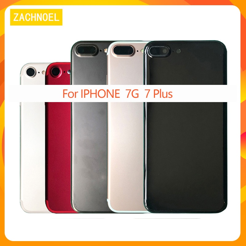 Back Housing for iphone 7G 7Plus 7Plus Back Battery Cover Middle Chassis Frame + Glass Cover