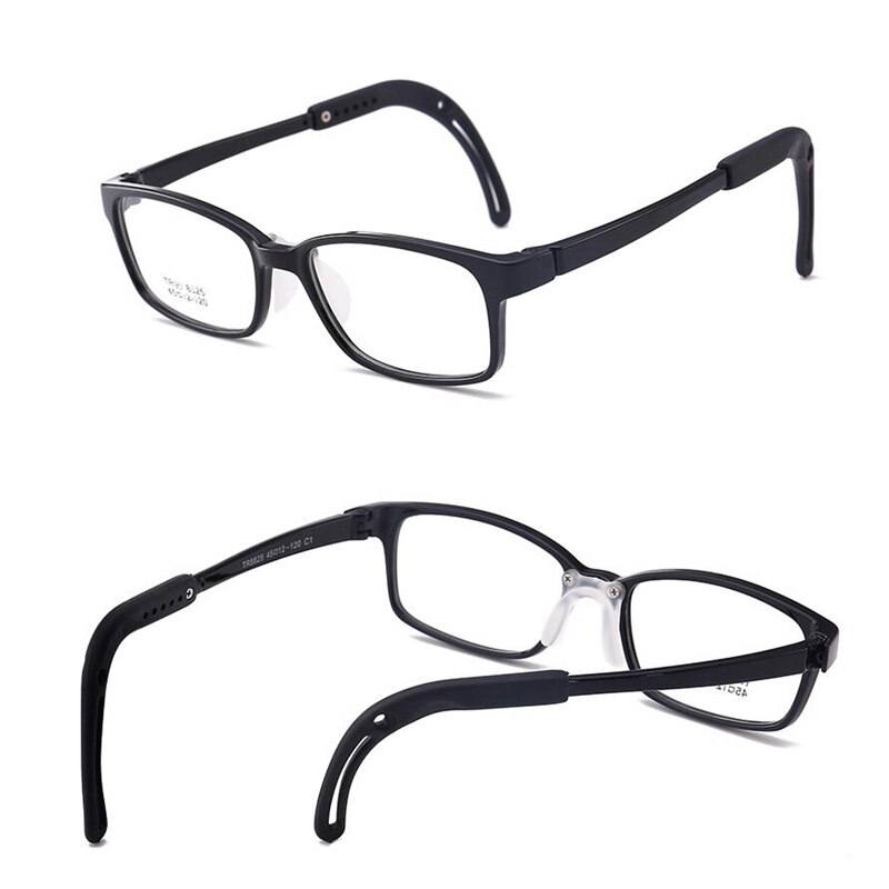Tr90 dreng pige briller ramme børn sikrere silikone studerende anti-shedding firkantede recept briller til barn