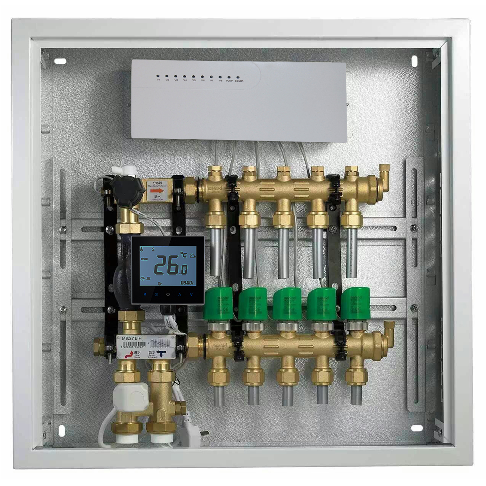 3A Water Floor Heating System Smart WIFI Thermostat Central Heating Wiring Centres Hub Controller Actuators for Gas Boiler