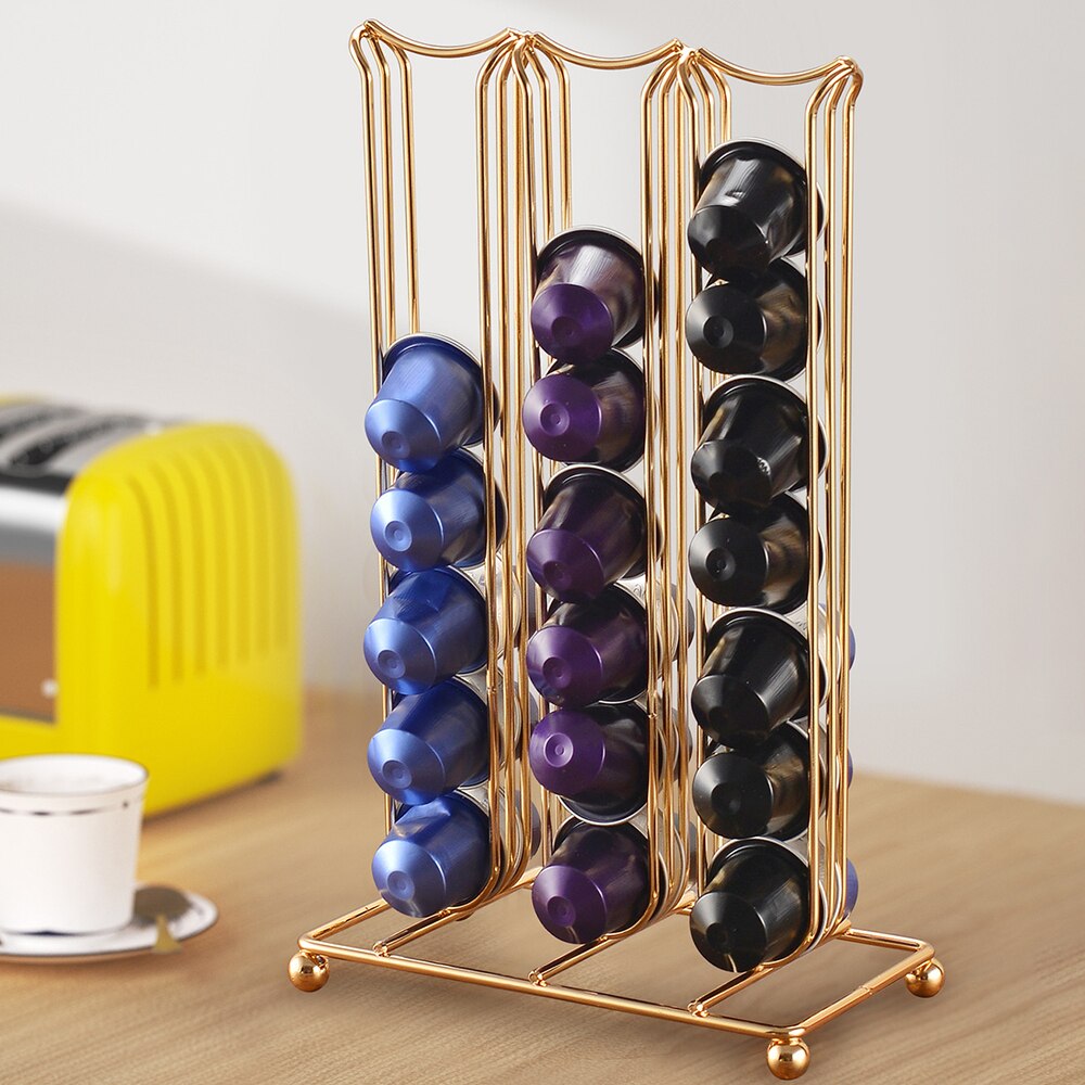 42 kubki Nespresso uchwyt na kapsułki kawy obrotowy stojak kapsułka z kawą stojak Dolce werwa kapsułki uchwyt robić przechowywania półki